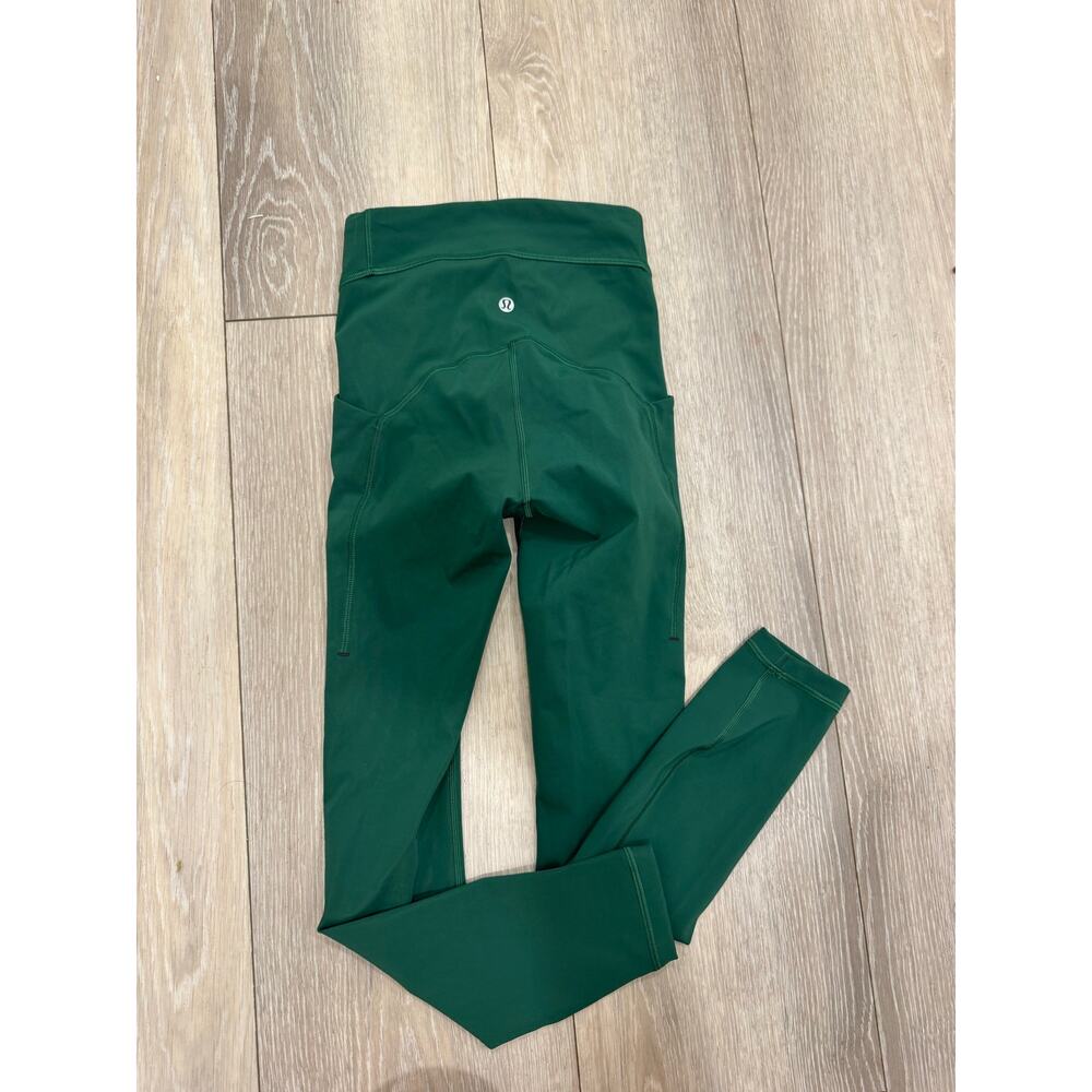 Lululemon Power Thru High-Rise Tight 25" Everglade Green size 0 NWOT - Picture 2 of 7